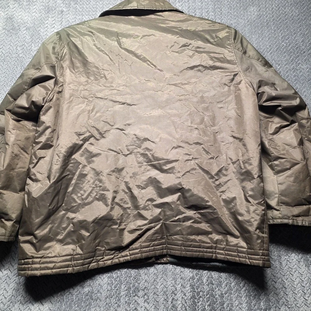 VTG Golden Fleece Industrial Outerwear‎ Jacket Men's 46 Green Quilted Lined USA
